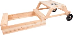 Small Foot Sandkasten mit Sitzgruppe und Matschtisch | Holztöne