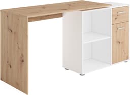 FMD Eckschreibtisch AUGSBURG | Holztöne