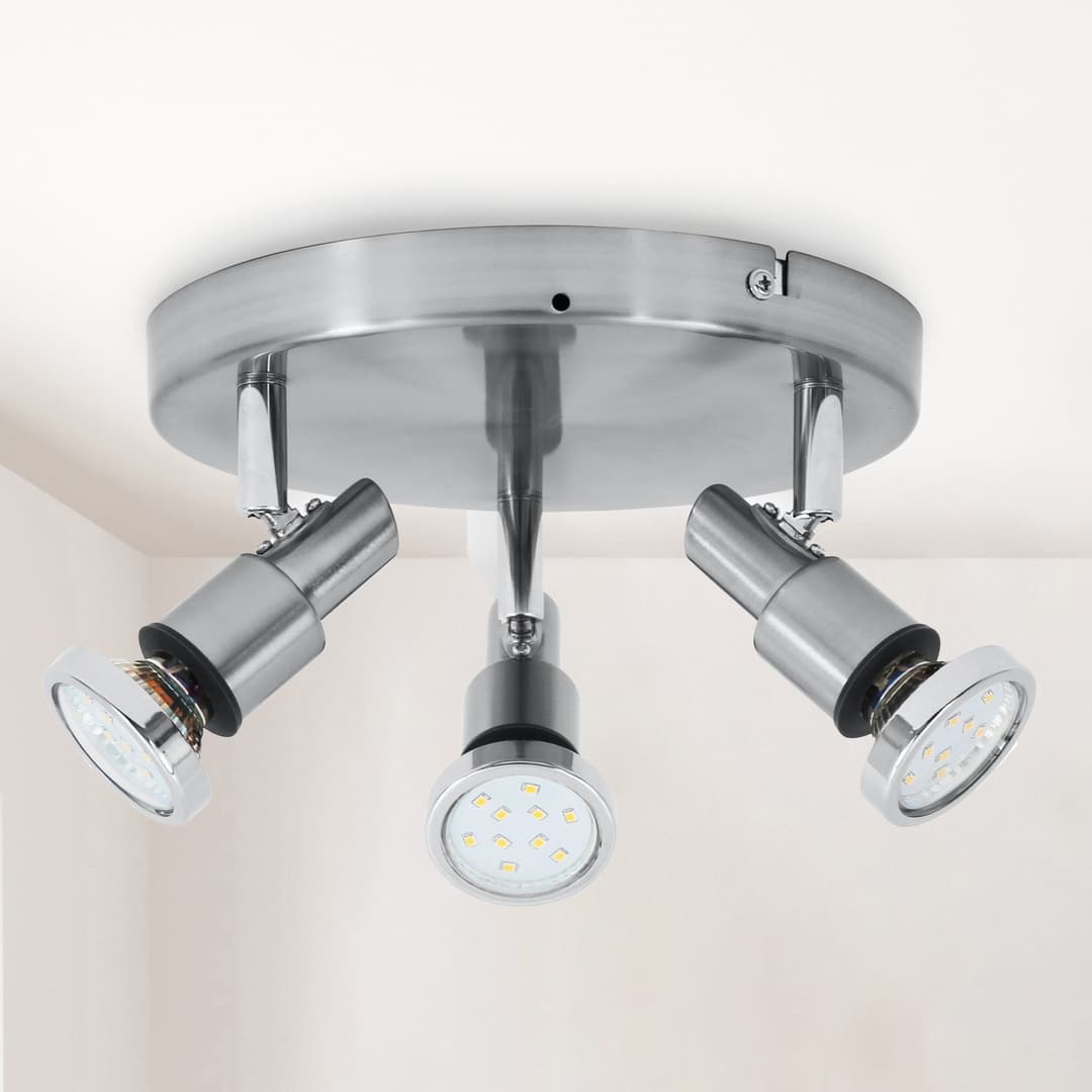 B.K.Licht LED Deckenspot Aurel | Silber