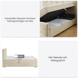 OTTO home Boxbett Lilienne | Beige