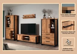 Home affaire Wohnwand Elda | Holztöne