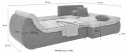 Home affaire Ecksofa Imola | Grau