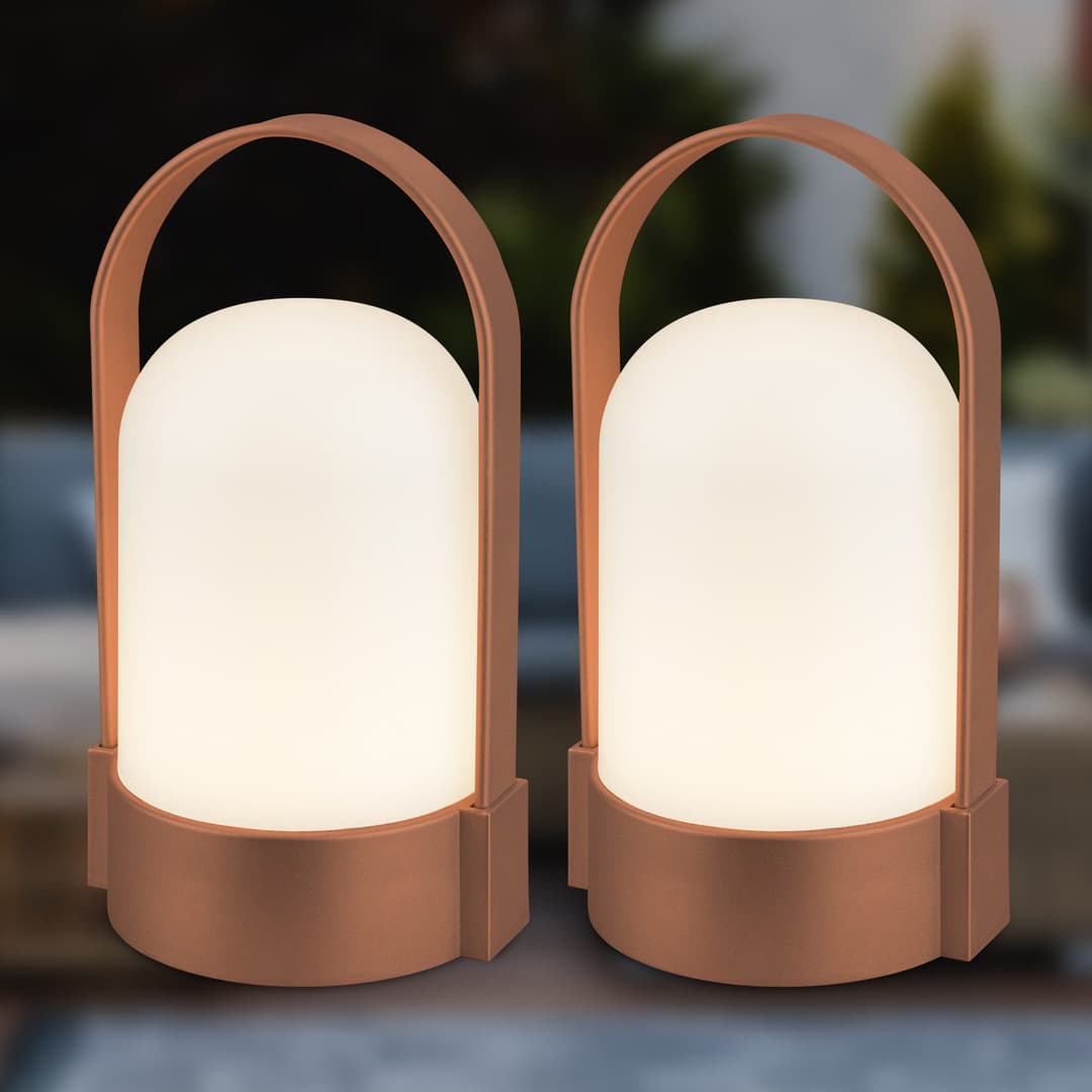 Briloner Leuchten LED Außen-Tischleuchte ASA 7684023 | Braun