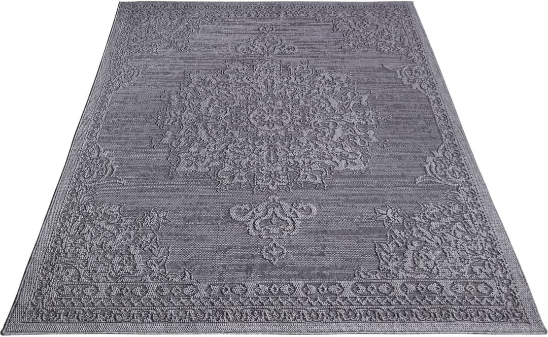 Paco Home Teppich Rimini 412 | Grau