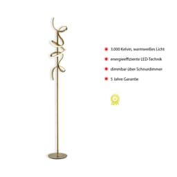 JUST LIGHT Stehlampe CURLS | Gold