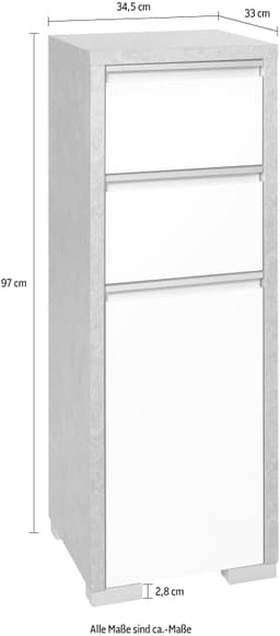 Schildmeyer Unterschrank Bello | Grau