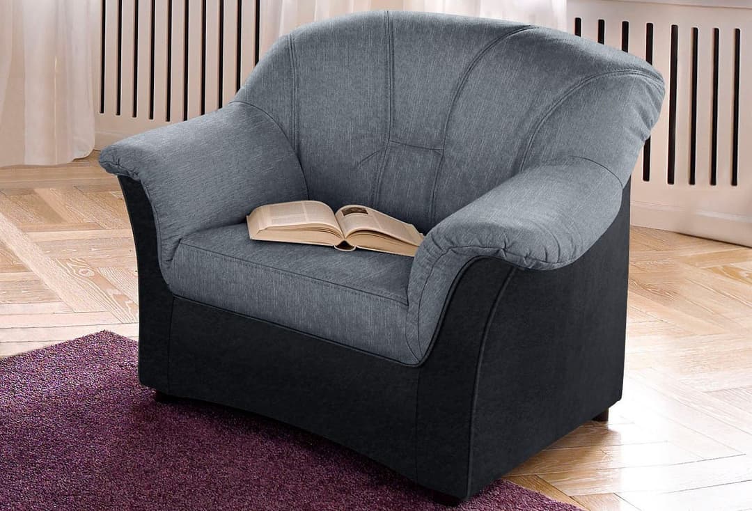 DOMO collection Sessel Flores | Schwarz
