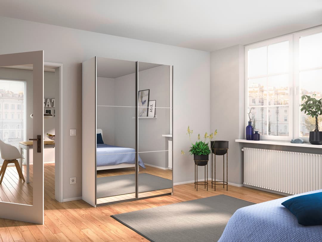 rauch Schwebetürenschrank REFLECT | Weiß