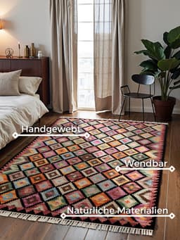HANSE Home Teppich Kelim Zara | Mehrfarbig