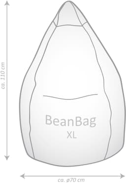 Magma Heimtex Sitzsack BeanBag KICKER XL | Grün