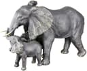 Casablanca by Gilde Elefantenfamilie Figur | Schwarz 2