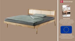 Home affaire Bett Hällevik Doppelbett | Holztöne