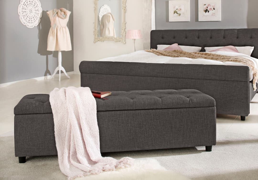 Home affaire Polsterbank Goronna | Grau