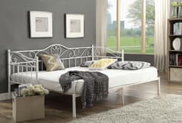 Home affaire Metallbett Sina | Weiß