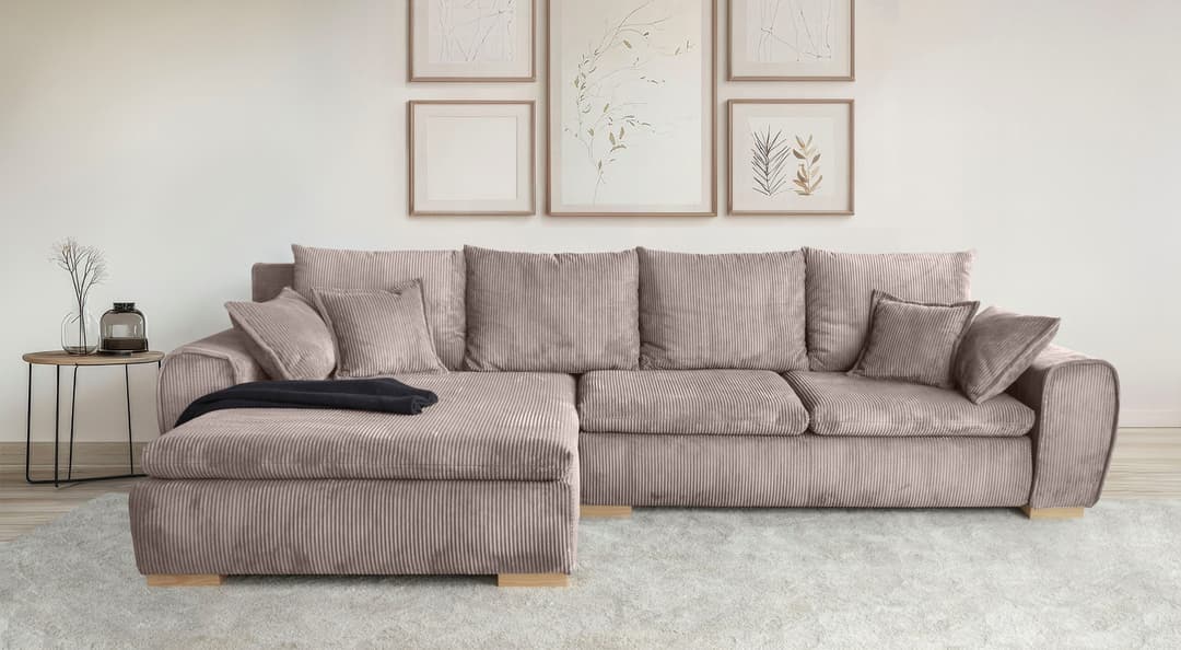Home affaire Ecksofa Katja L-Form | Beige