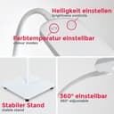 B.K.Licht LED Stehlampe | Weiß 5