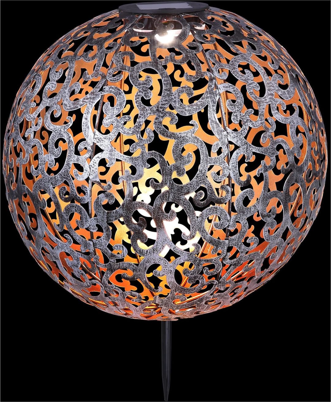GLOBO LIGHTING LED Solarleuchte SOLAR | Silber