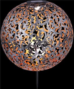 GLOBO LIGHTING LED Solarleuchte SOLAR | Silber