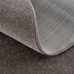Sanat Teppich Uni, rund | Grau
