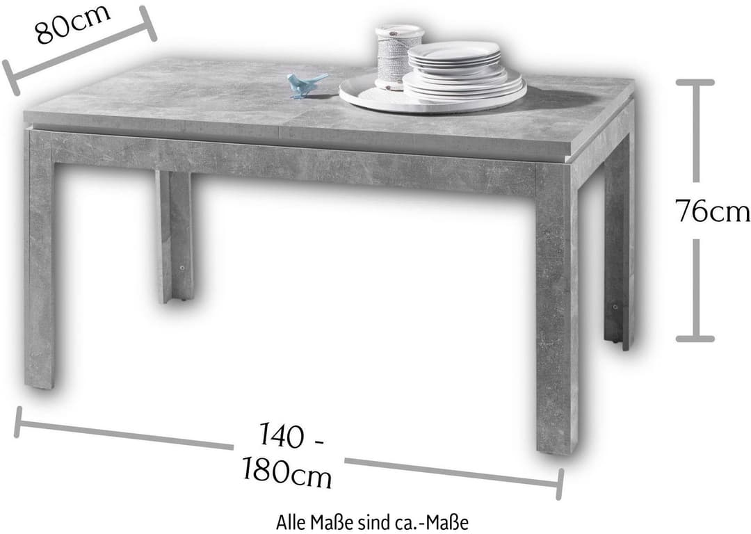 Stolkom Sp.z.o.o. Esstisch Stone | Grau