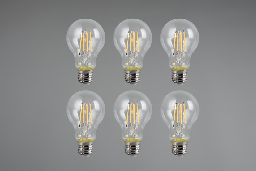 TRIO Leuchten LED-Filament Leuchtmittel Set E27 | Transparent