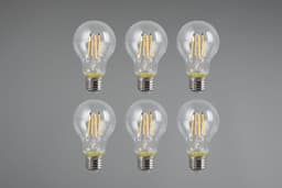 TRIO Leuchten LED-Filament Leuchtmittel Set E27 | Transparent