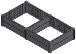 KHW Hochbeet Demeter L | Schwarz