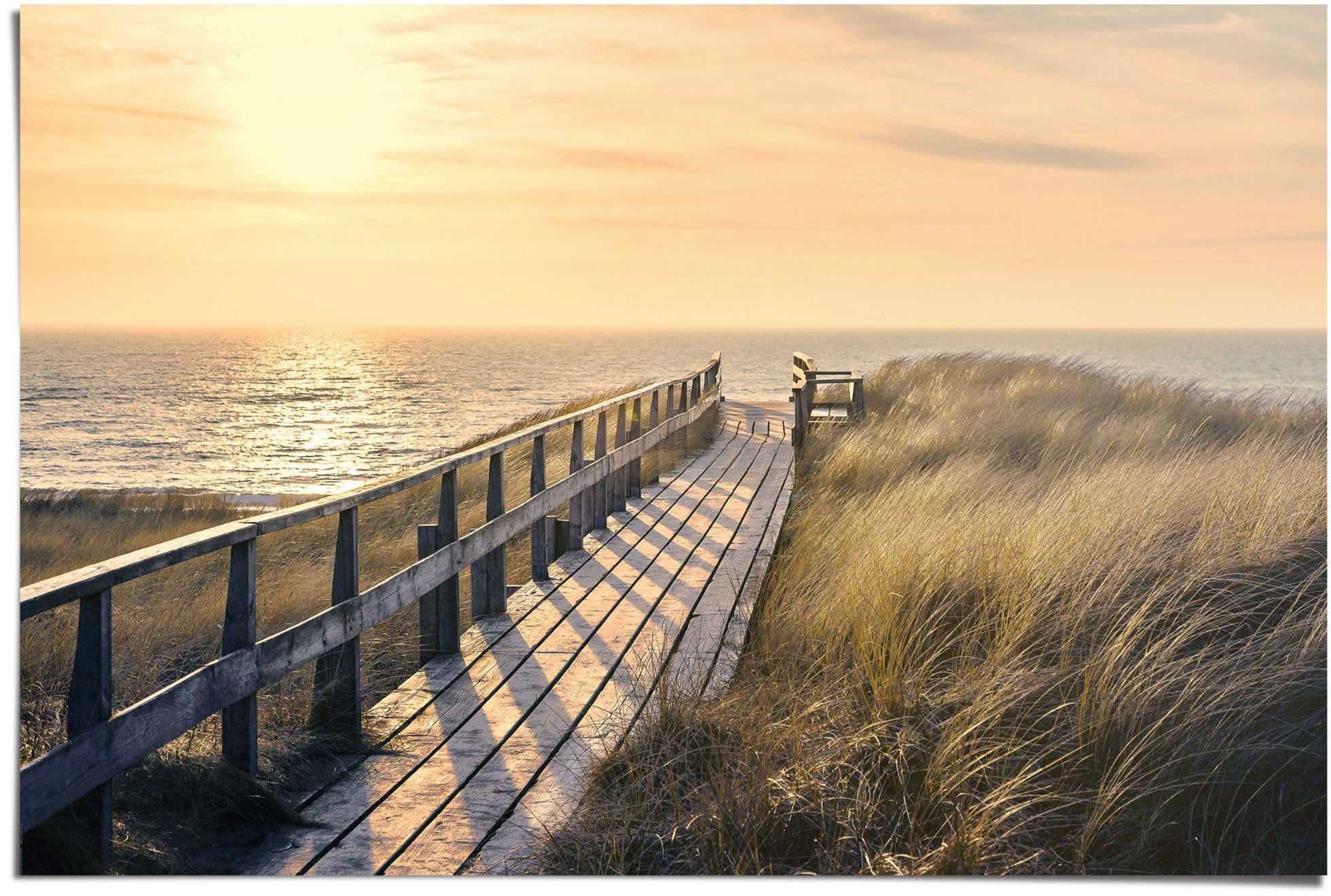 Reinders! Poster Weg zum Strand | Beige