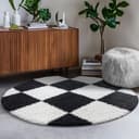 Sanat Hochflor-Teppich Milano 1250 | Schwarz