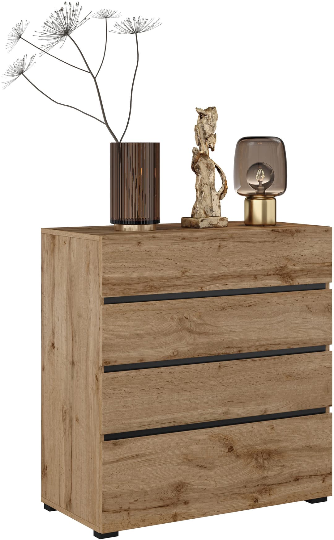 OTTO home Schubkastenkommode Cross | Holztöne