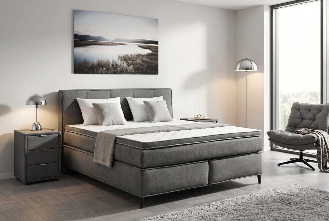 Jockenhöfer Gruppe Boxspringbett Capello | Grau