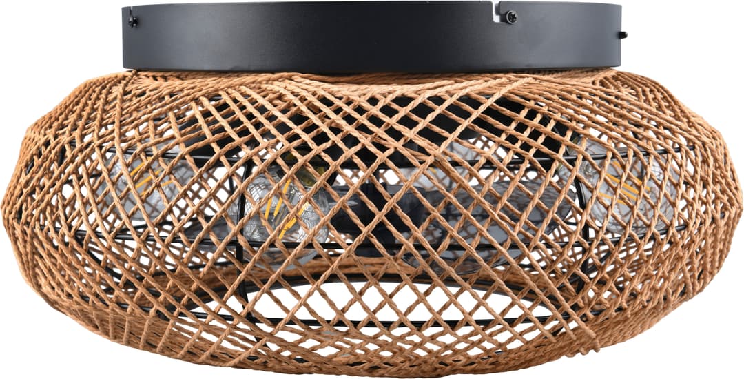 Reality Leuchten LILLESAND Deckenventilator | Braun
