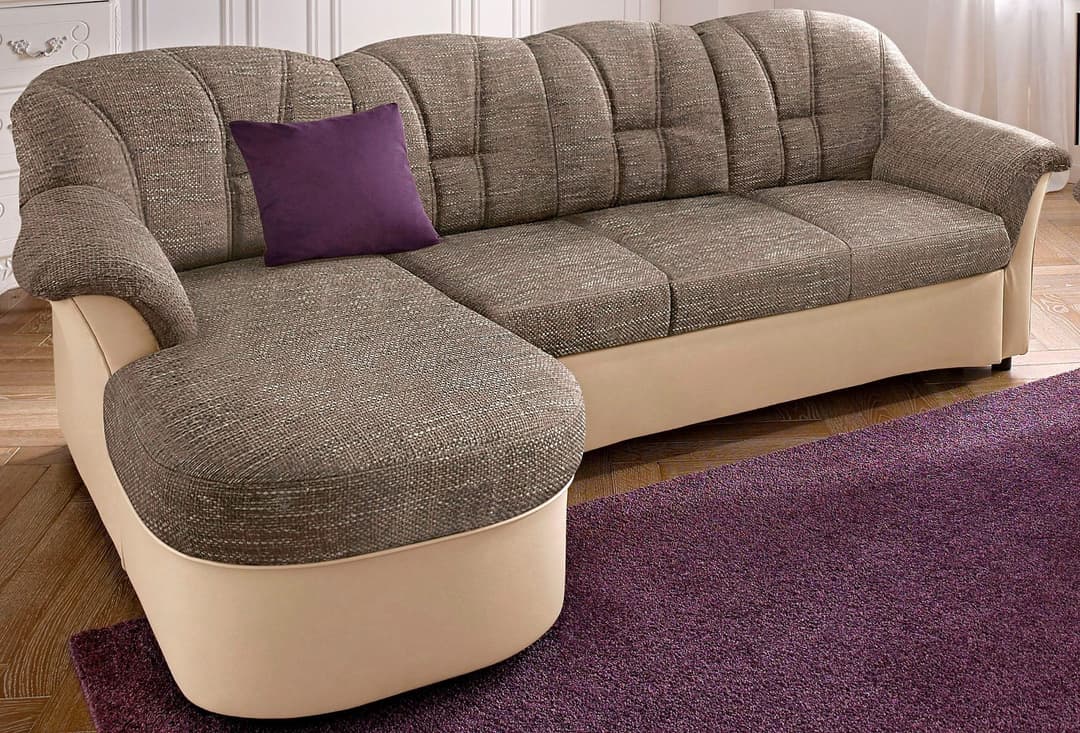 DOMO collection Ecksofa Flores Schlafsofa | Mehrfarbig