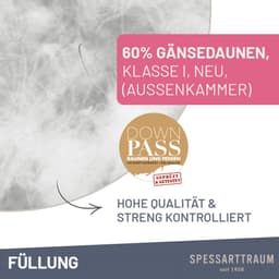 SPESSARTTRAUM 3-Kammer-Kopfkissen Premium | Weiß