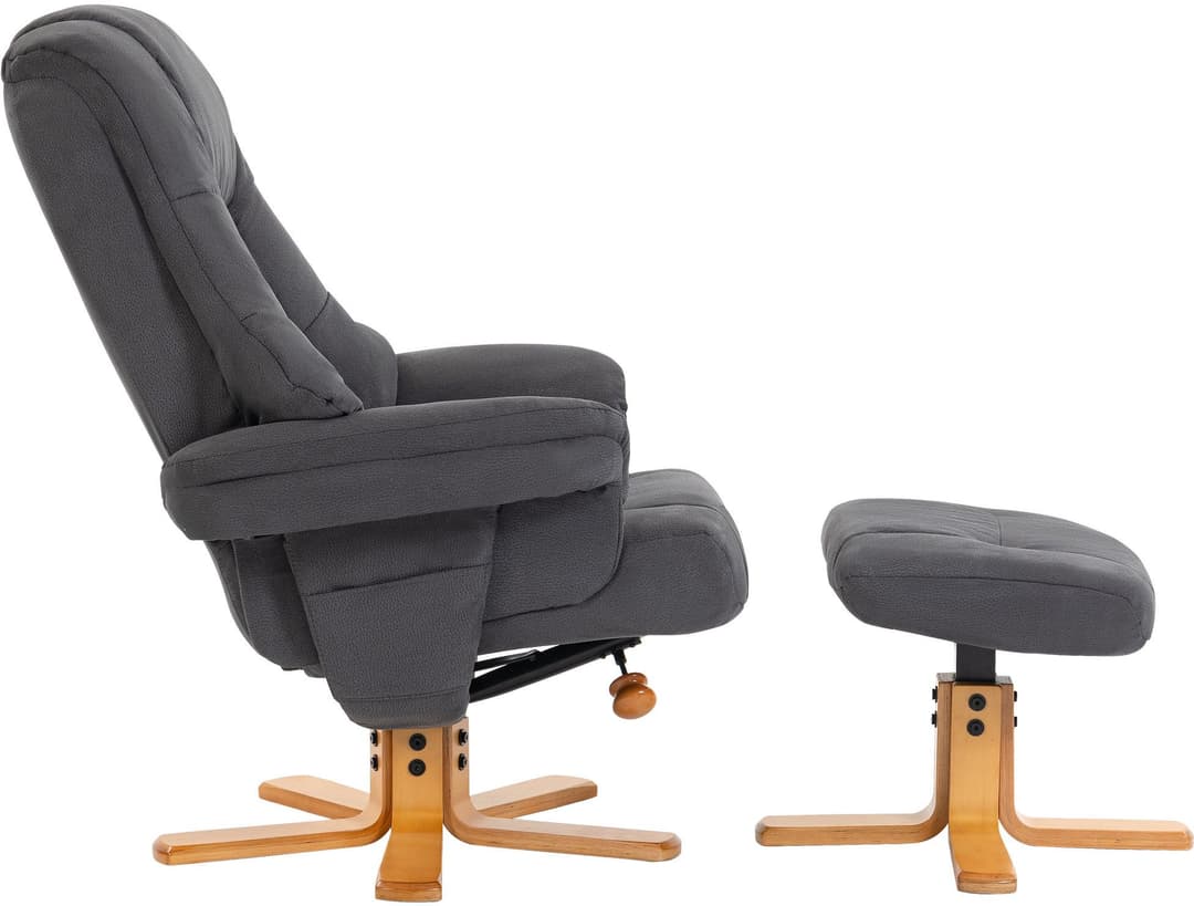 Duo Collection TV-Sessel Bordeaux | Grau