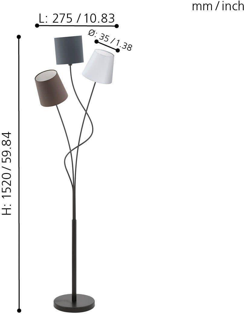 EGLO MARONDA Stehlampe | Schwarz