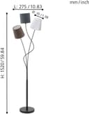 EGLO MARONDA Stehlampe | Schwarz 3
