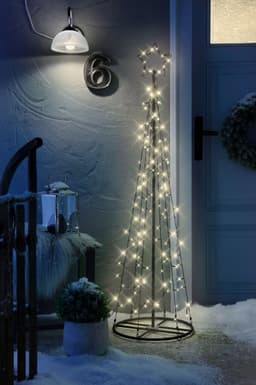 BONETTI LED Baum Weihnachtsdeko | Schwarz
