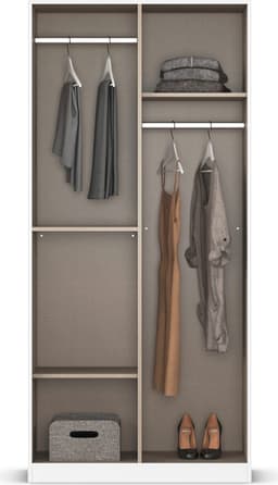 rauch Drehtürenschrank Maika | Mehrfarbig