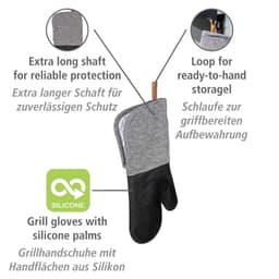 Wenko Topfhandschuhe Modell Ada | Grau