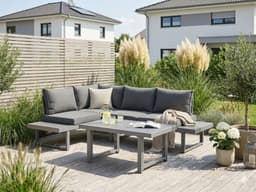 KONIFERA Gartenlounge-Set Hamburg | Grau