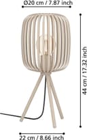 EGLO ROMAZZINA Tischleuchte | Beige 3