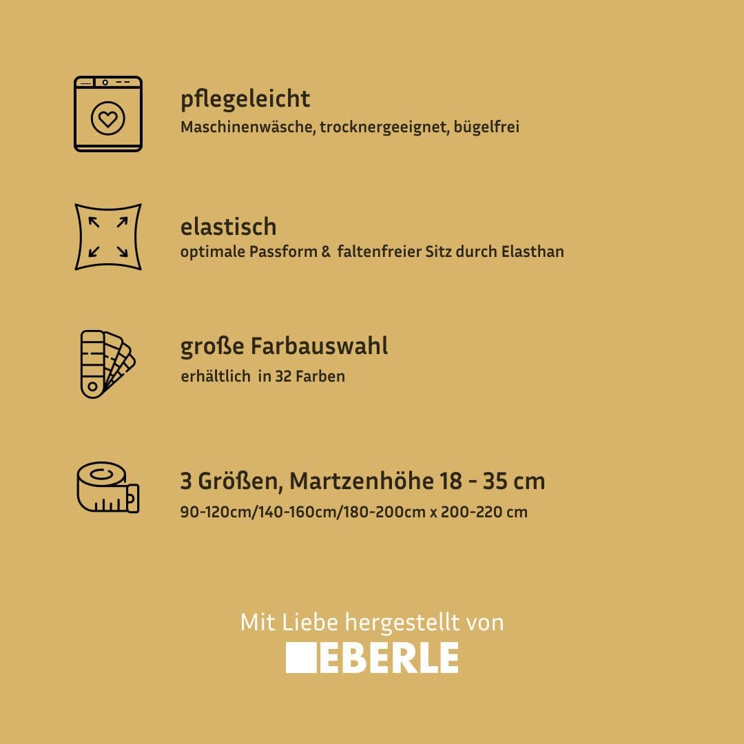 bellana Spannbettlaken | Grau