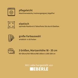 bellana Spannbettlaken | Grau