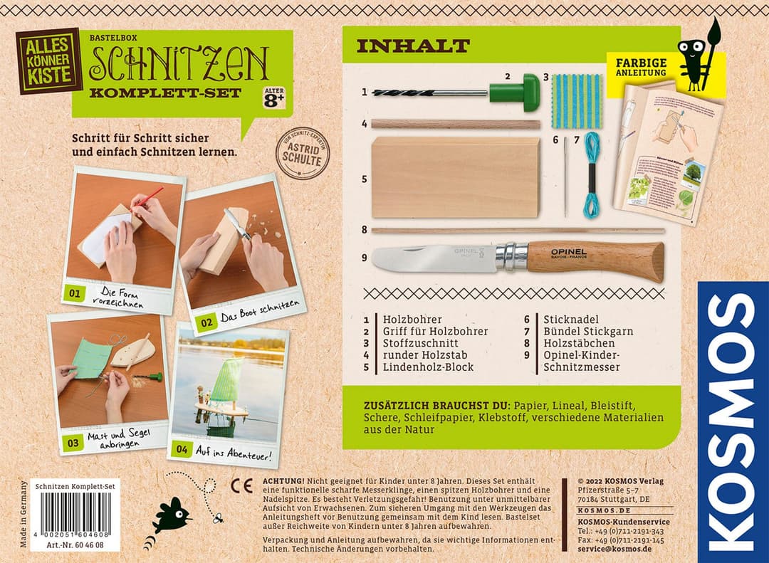Kosmos Kreativset AllesKönnerKiste Schnitzen | Mehrfarbig