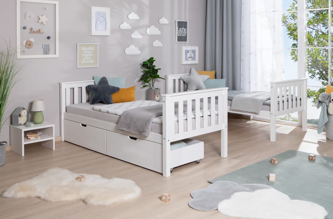Ticaa Etagenbett Sammy | Weiß