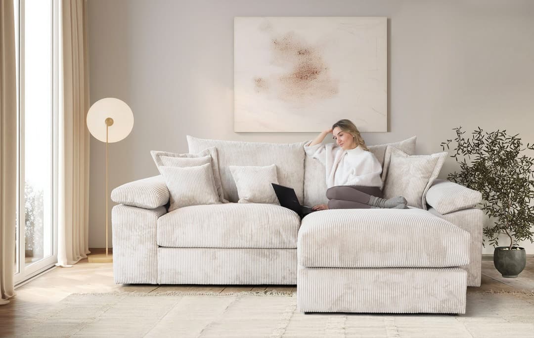 Home affaire Ecksofa Soft&Cosy XL L-Form | Beige