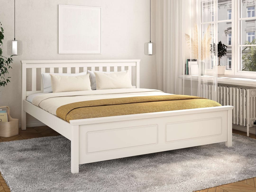 Bett Fredegard | Weiß