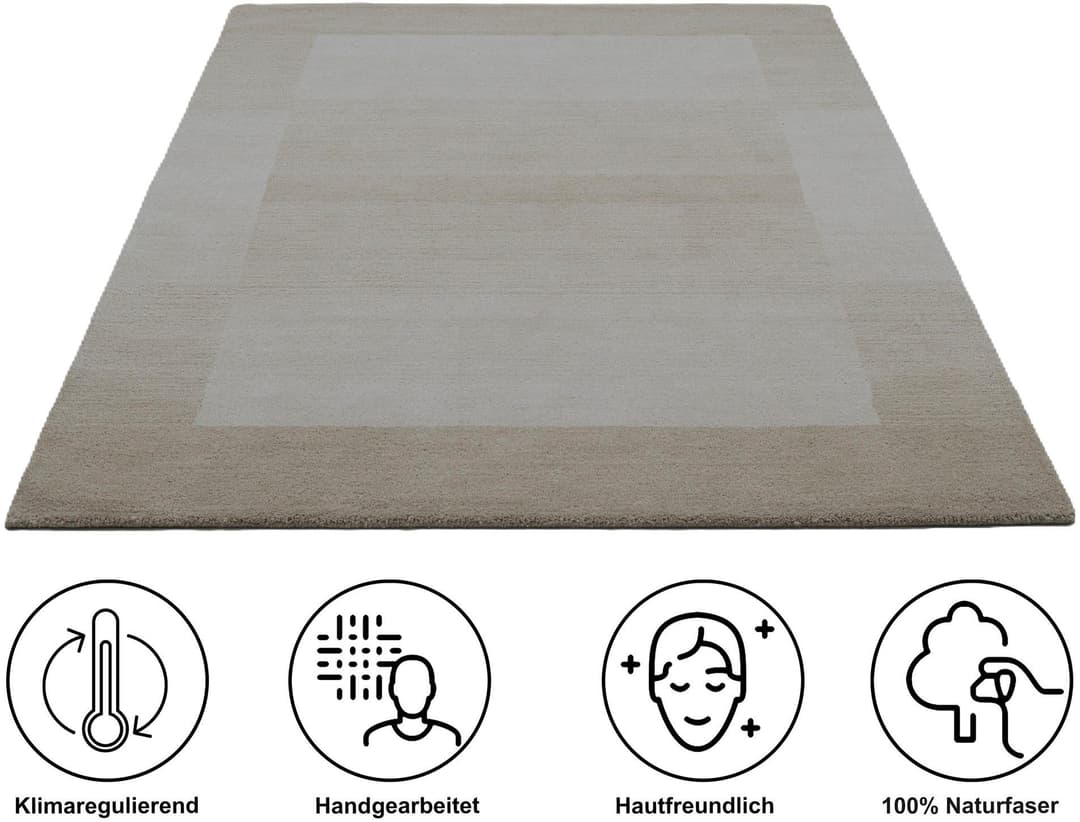 THEKO Gabbeh Super Wollteppich | Beige