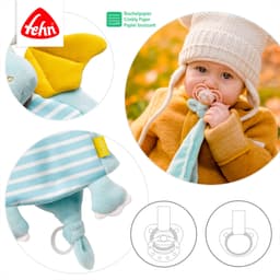 Fehn Drache Deluxe Schmusetuch | Blau
